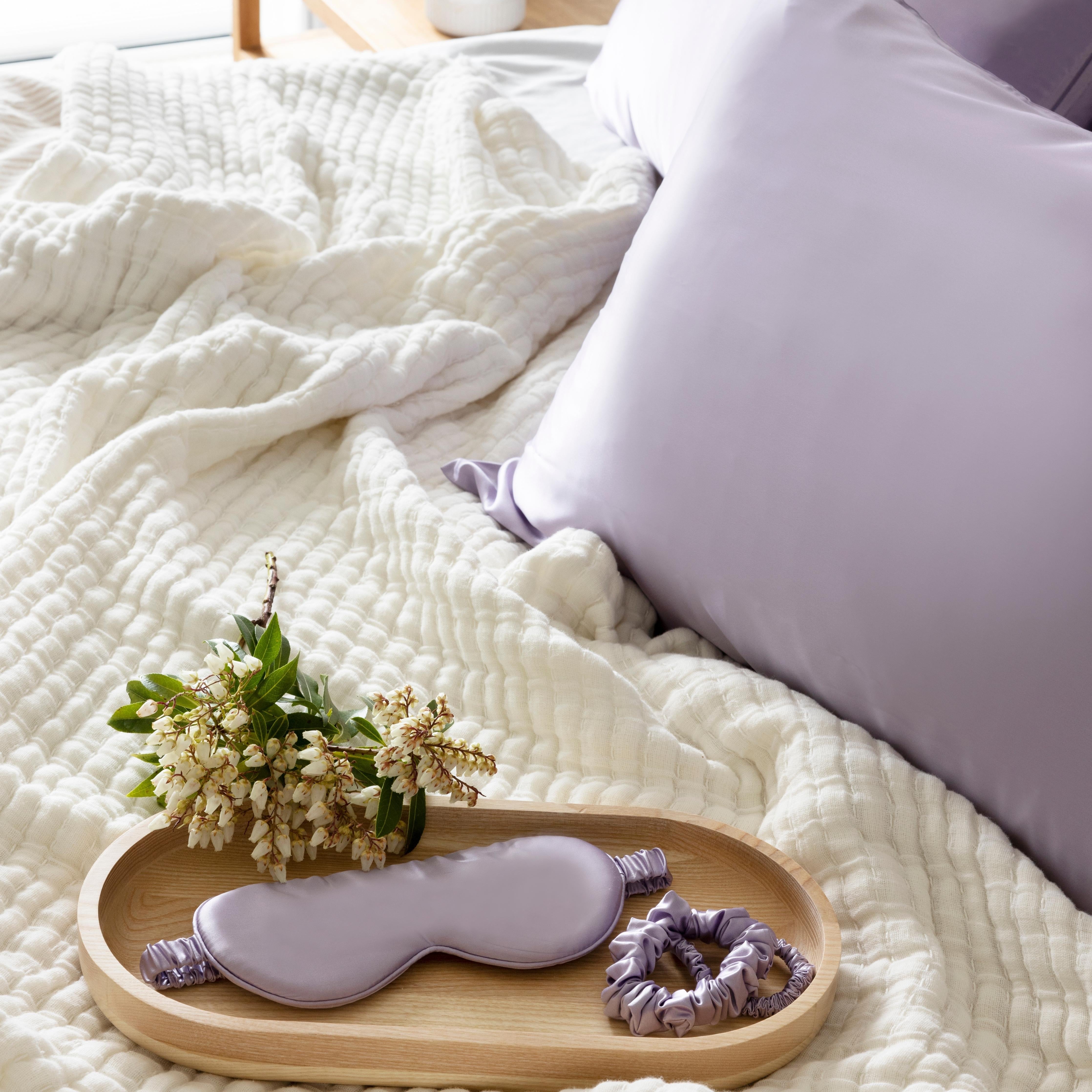 Silk Pillowcase Australia Lilac Lunalux