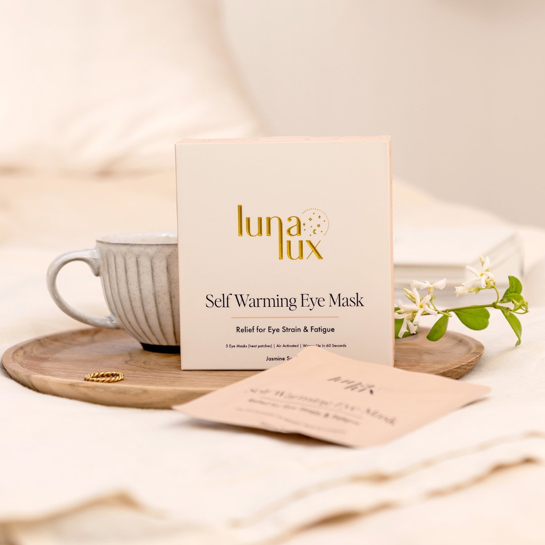 Self Warming Eye Mask - Jasmine Scented - 5 per box - Lunalux