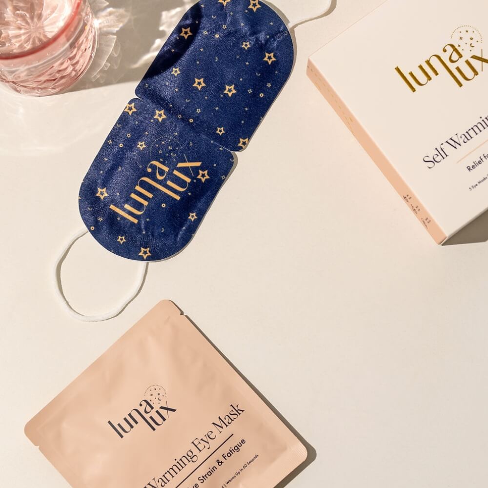 Self Warming Eye Mask - Jasmine Scented - 5 per box - Lunalux
