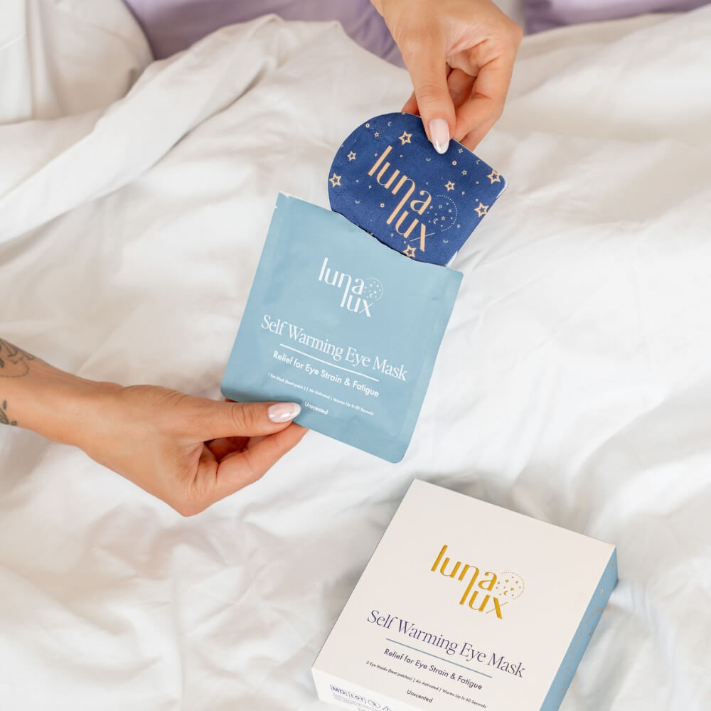 Self Warming Eye Mask - Unscented - 5 per box - Lunalux