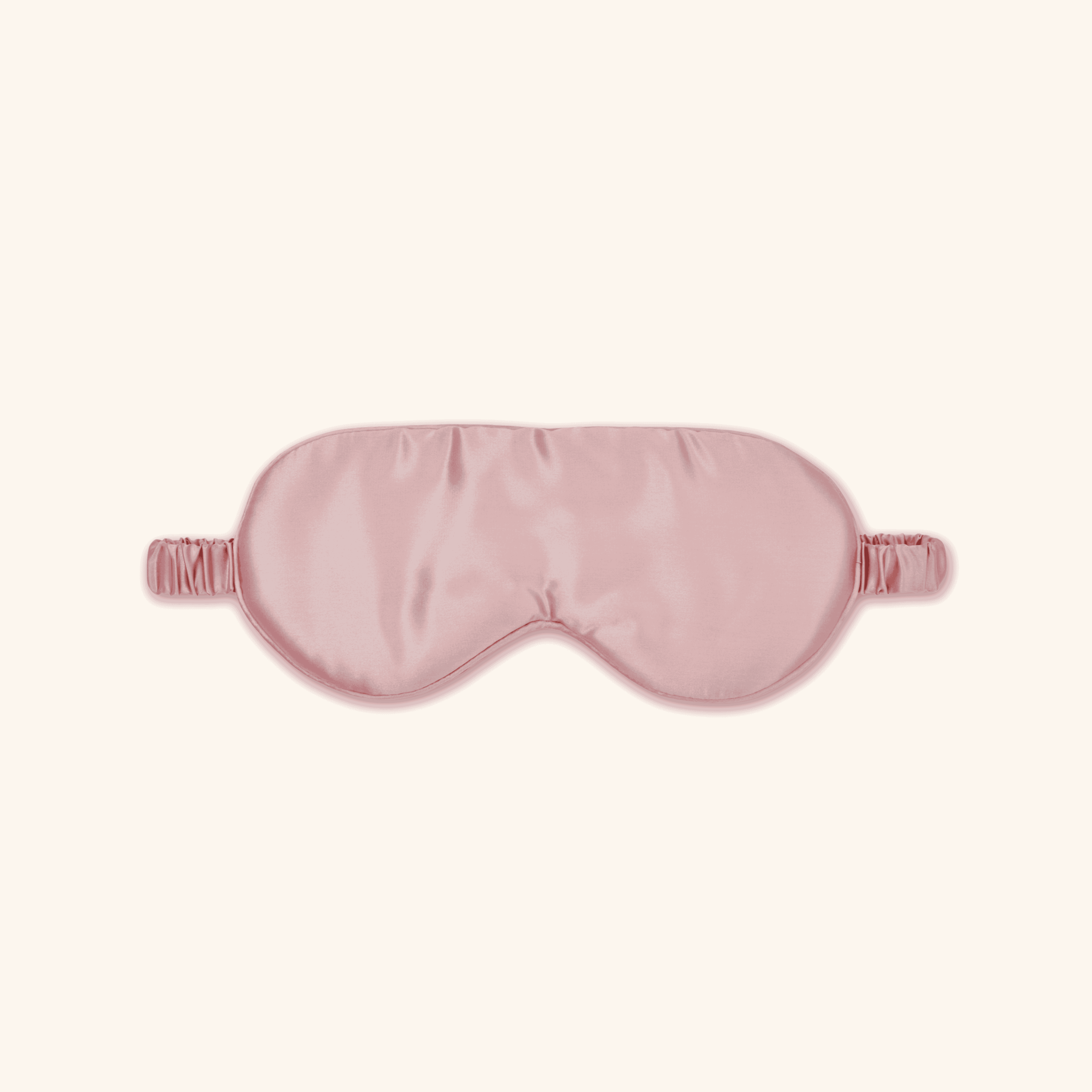 Silk Eye Mask: 100% Pure Mulberry Silk Sleep Eye Mask Infused with Hyaluronic Acid and Argan Oil - Blush Pink - Lunalux