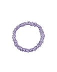 Slim Lilac 100% Pure Mulberry Silk Scrunchie Infused with Hyaluronic Acid and Argan Oil - Lunalux
