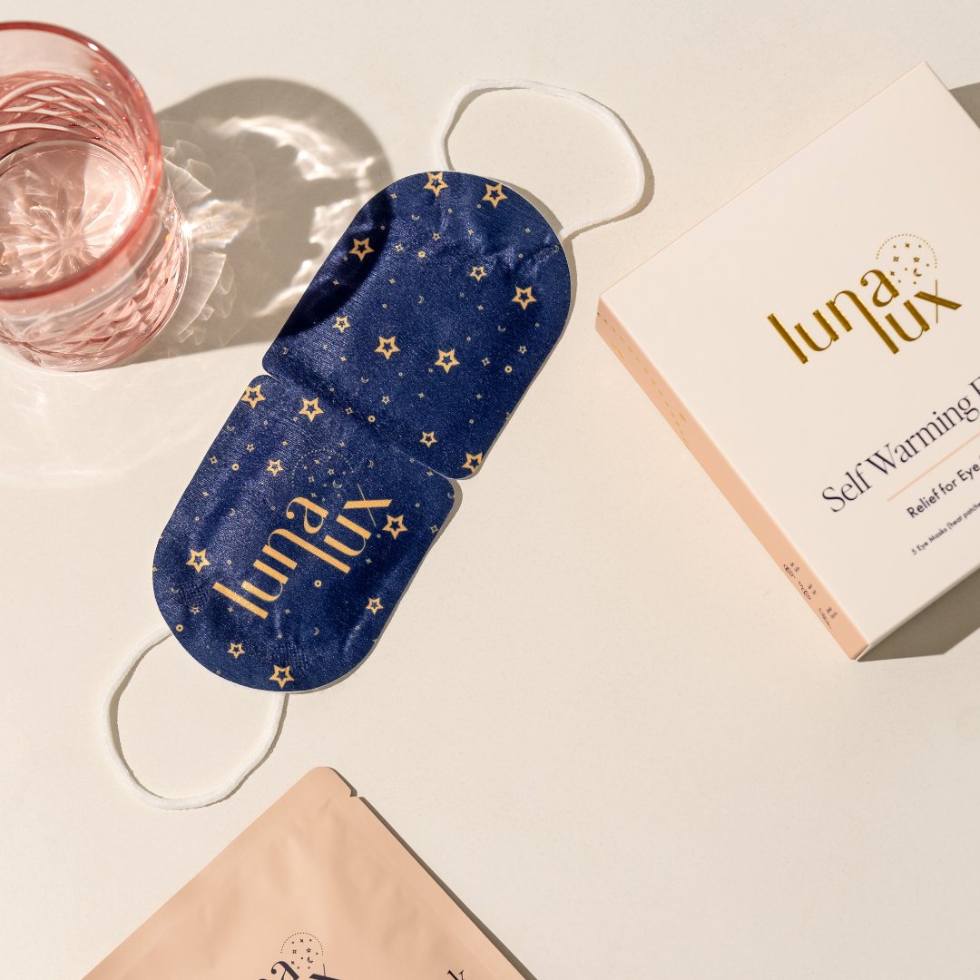 Self Warming Eye Mask - Jasmine Scented - 5 per box - Lunalux