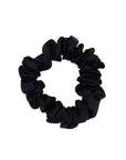Black 100% Pure Mulberry Silk Scrunchie Infused with Hyaluronic Acid and Argan Oil - Lunalux