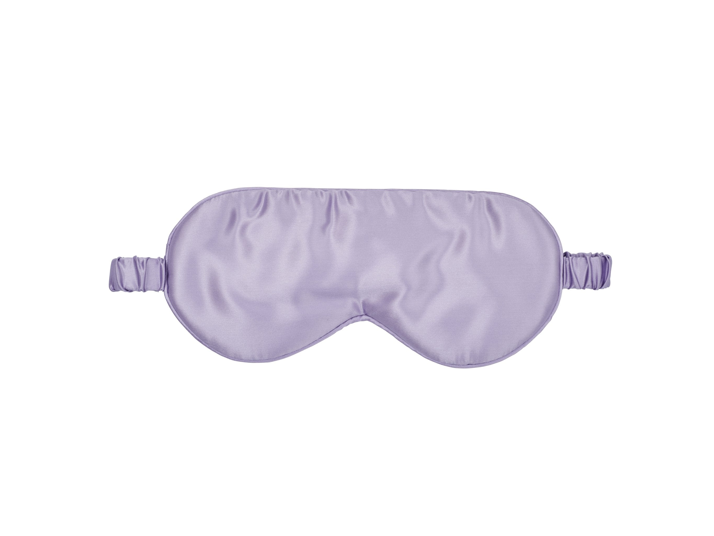 Lilac 100% Pure Mulberry Silk Sleep Eye Mask Infused with Hyaluronic Acid and Argan Oil - Lunalux