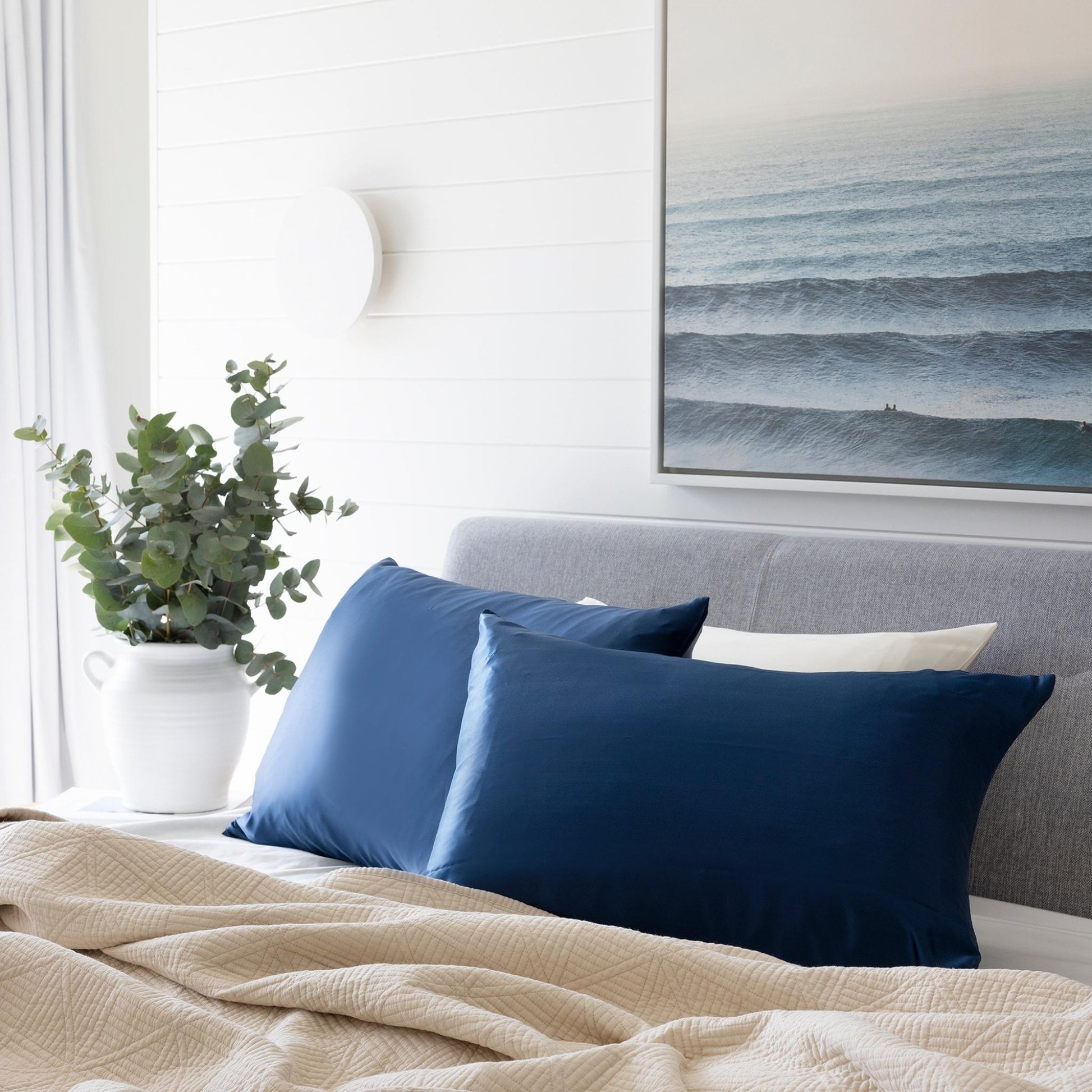 The Silk Pillowcase Made For Your Skin & Hair - Midnight Blue - Lunalux