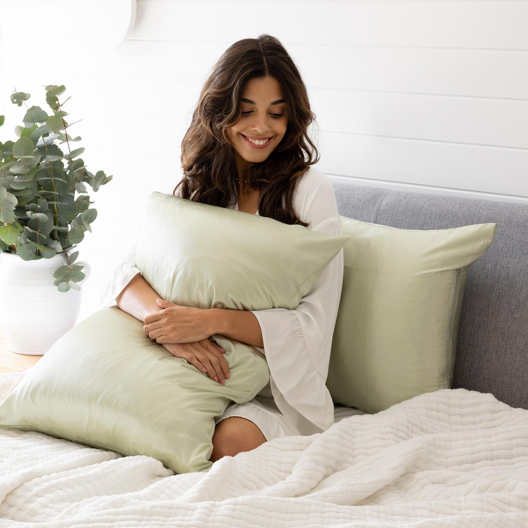 The Silk Pillowcase Made For Your Skin & Hair - Sage Green - Lunalux