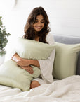 The Silk Pillowcase Made For Your Skin & Hair - Sage Green - Lunalux