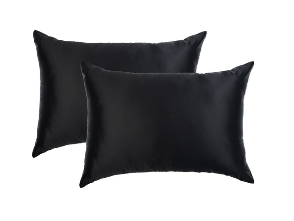 Twin Set - The Silk Pillowcase Made For Your Skin & Hair - Black - Lunalux